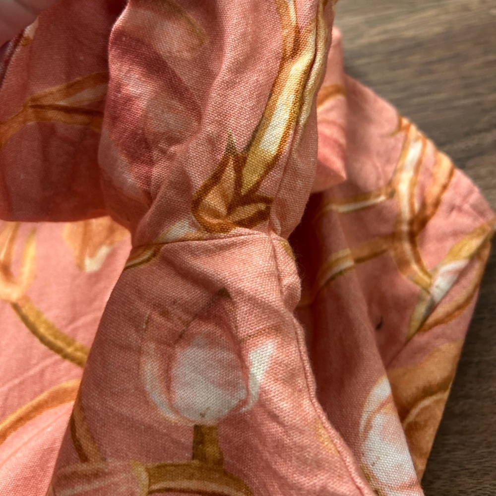 BEAU & RO Hand Printed Botanical Cabana Shirt Artisan Resort Indie Boho Beach S - Picture 7 of 11